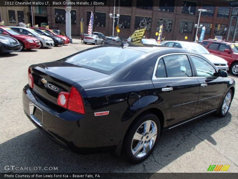Black Granite Metallic / Ebony 2012 Chevrolet Malibu LT