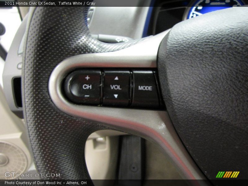 Taffeta White / Gray 2011 Honda Civic EX Sedan