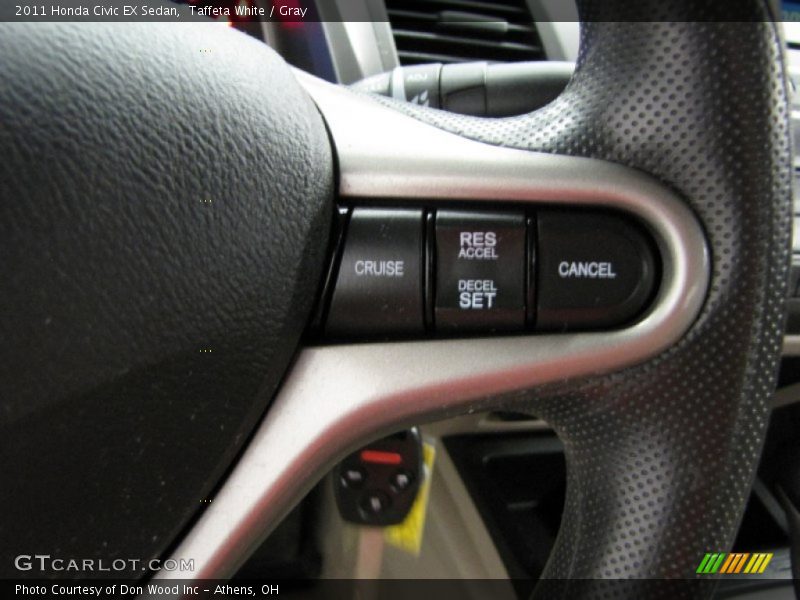 Taffeta White / Gray 2011 Honda Civic EX Sedan