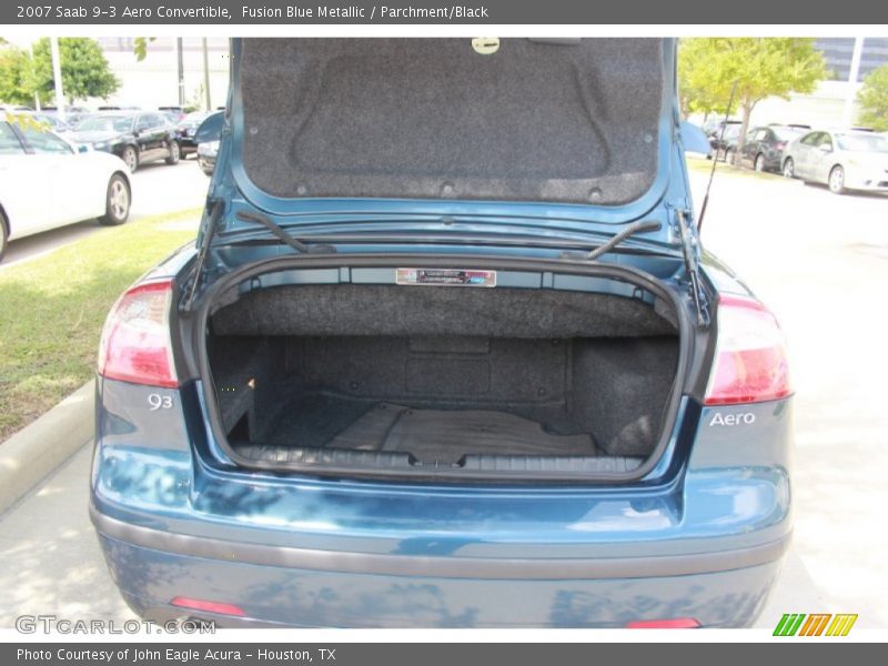 Fusion Blue Metallic / Parchment/Black 2007 Saab 9-3 Aero Convertible