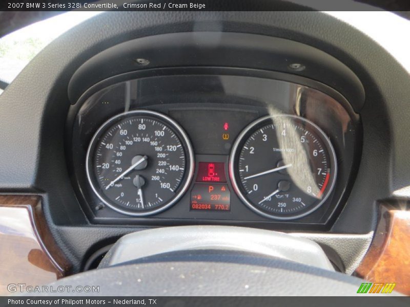 Crimson Red / Cream Beige 2007 BMW 3 Series 328i Convertible