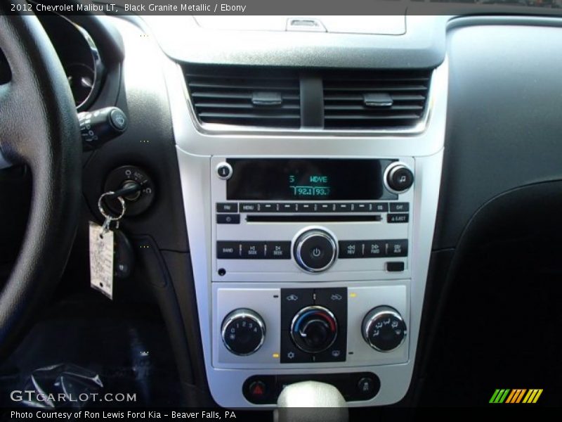 Black Granite Metallic / Ebony 2012 Chevrolet Malibu LT