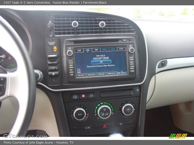 Fusion Blue Metallic / Parchment/Black 2007 Saab 9-3 Aero Convertible