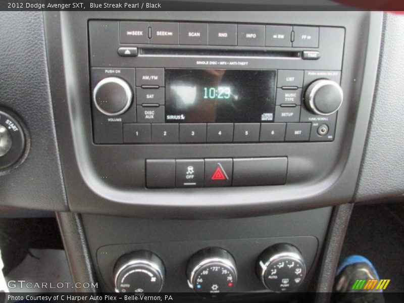 Blue Streak Pearl / Black 2012 Dodge Avenger SXT