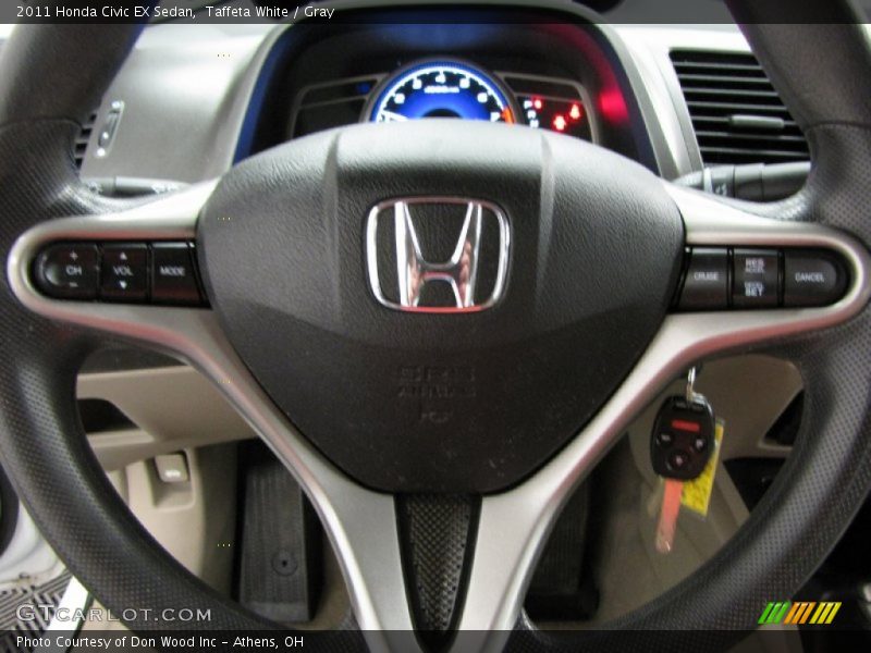Taffeta White / Gray 2011 Honda Civic EX Sedan