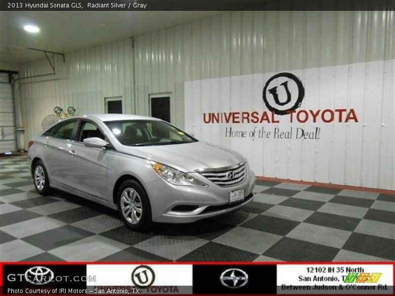 Radiant Silver / Gray 2013 Hyundai Sonata GLS
