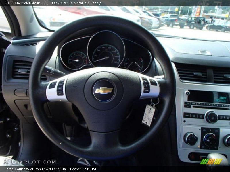 Black Granite Metallic / Ebony 2012 Chevrolet Malibu LT
