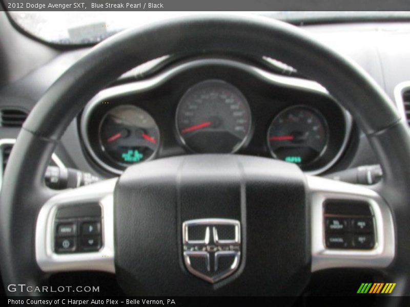 Blue Streak Pearl / Black 2012 Dodge Avenger SXT