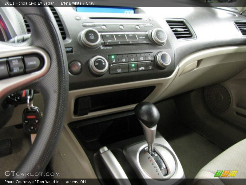 Taffeta White / Gray 2011 Honda Civic EX Sedan