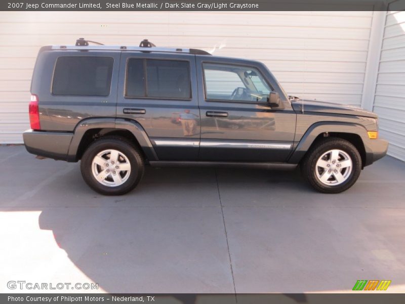 Steel Blue Metallic / Dark Slate Gray/Light Graystone 2007 Jeep Commander Limited