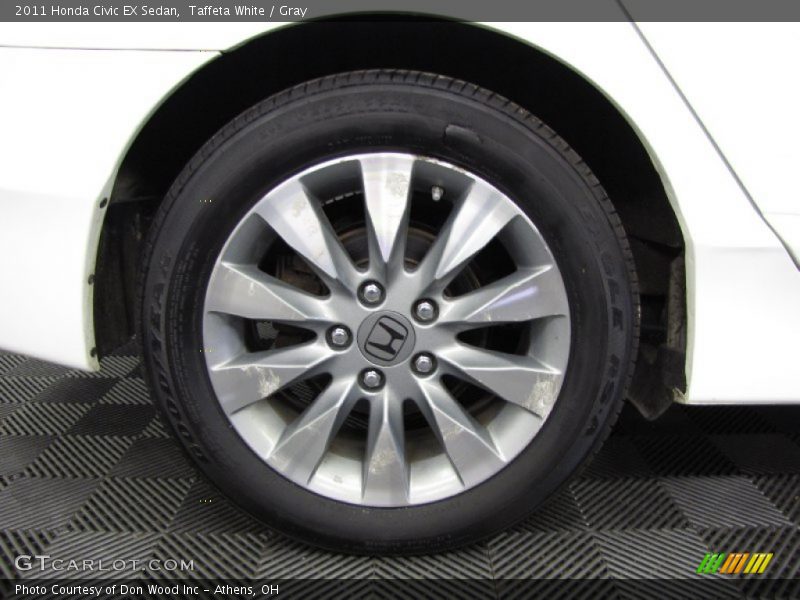 Taffeta White / Gray 2011 Honda Civic EX Sedan