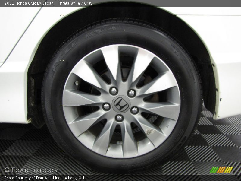 Taffeta White / Gray 2011 Honda Civic EX Sedan
