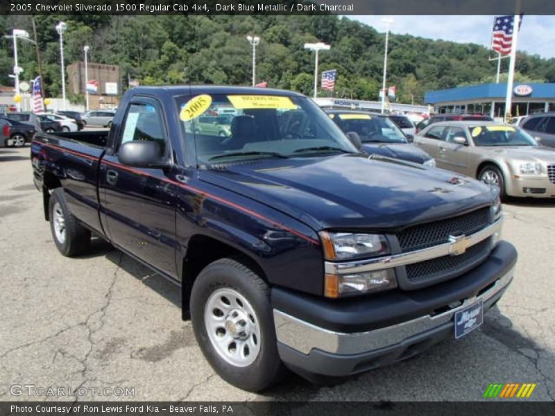 Dark Blue Metallic / Dark Charcoal 2005 Chevrolet Silverado 1500 Regular Cab 4x4