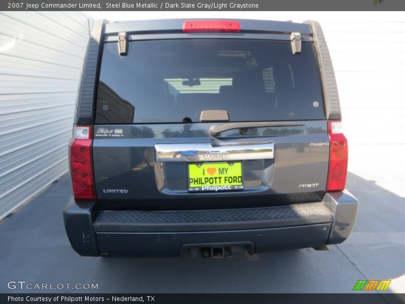 Steel Blue Metallic / Dark Slate Gray/Light Graystone 2007 Jeep Commander Limited