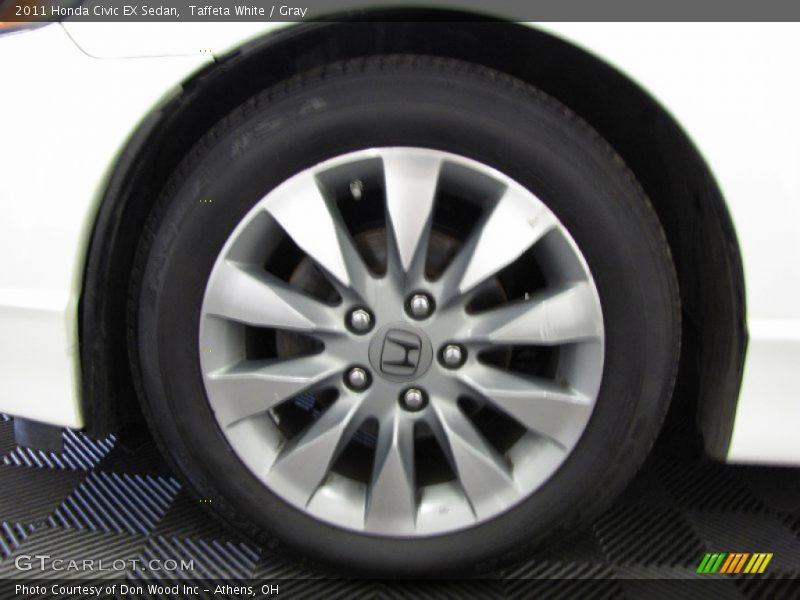 Taffeta White / Gray 2011 Honda Civic EX Sedan