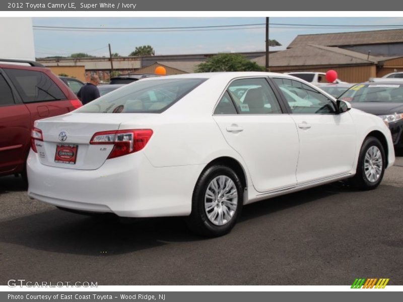 Super White / Ivory 2012 Toyota Camry LE