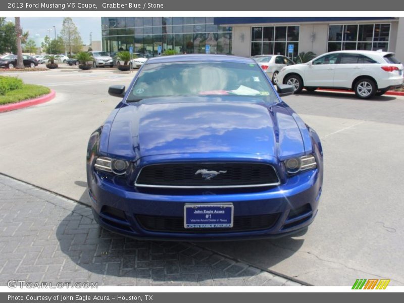 Grabber Blue / Stone 2013 Ford Mustang V6 Coupe