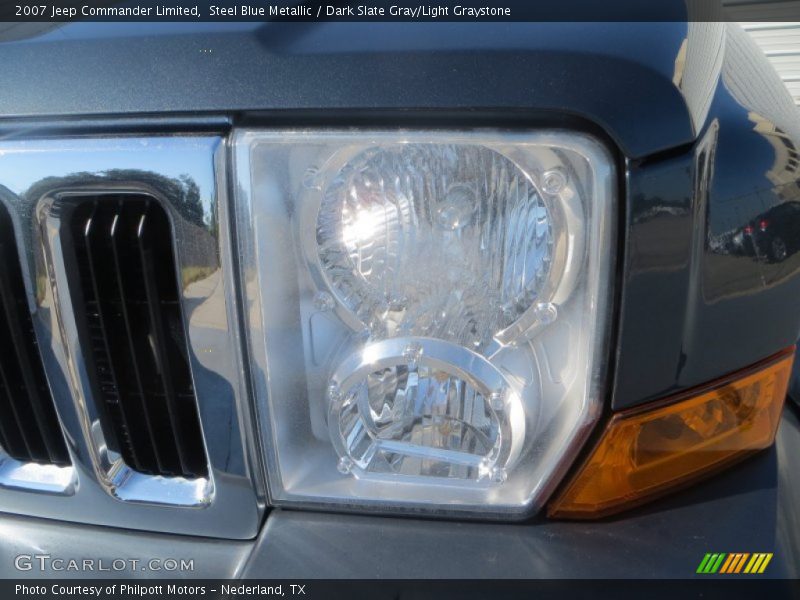 Steel Blue Metallic / Dark Slate Gray/Light Graystone 2007 Jeep Commander Limited