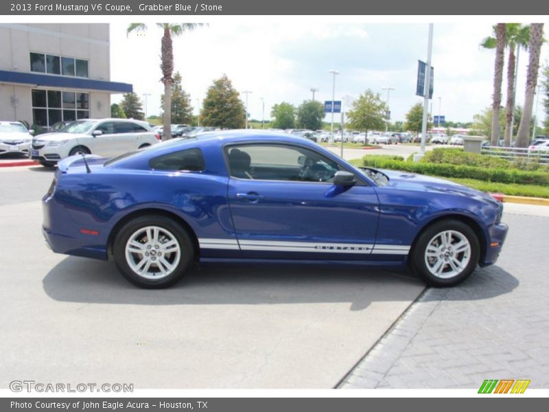 Grabber Blue / Stone 2013 Ford Mustang V6 Coupe