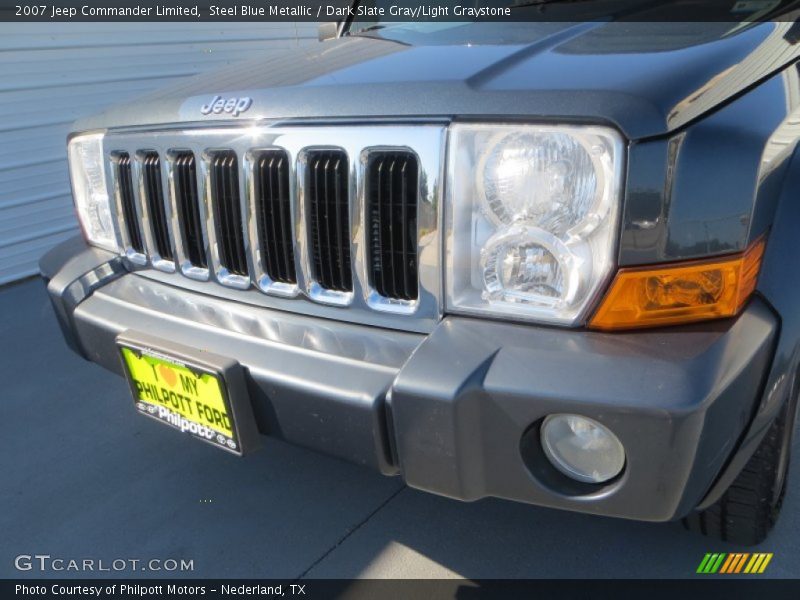 Steel Blue Metallic / Dark Slate Gray/Light Graystone 2007 Jeep Commander Limited