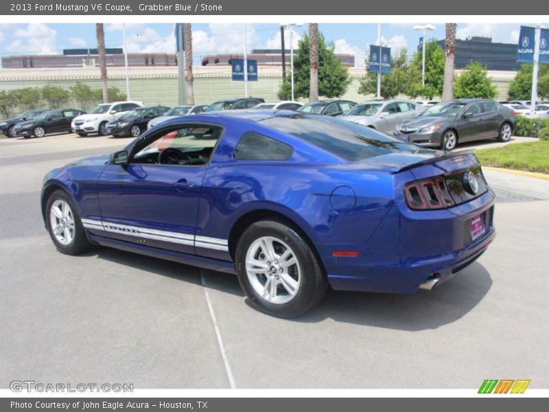 Grabber Blue / Stone 2013 Ford Mustang V6 Coupe