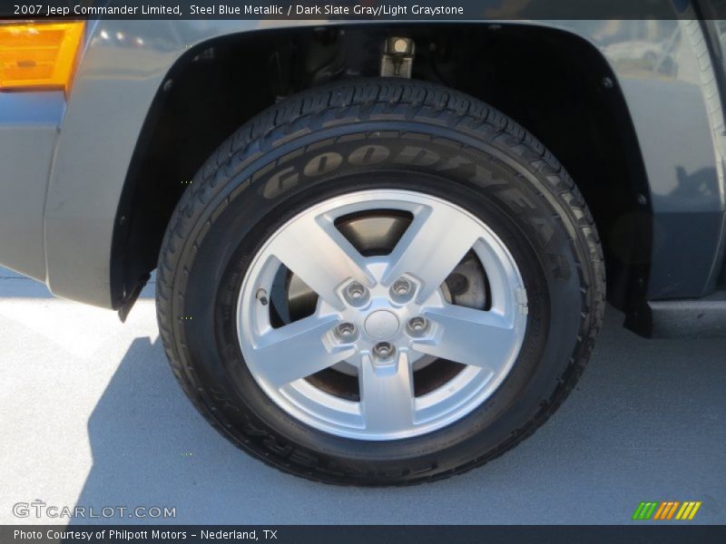 Steel Blue Metallic / Dark Slate Gray/Light Graystone 2007 Jeep Commander Limited