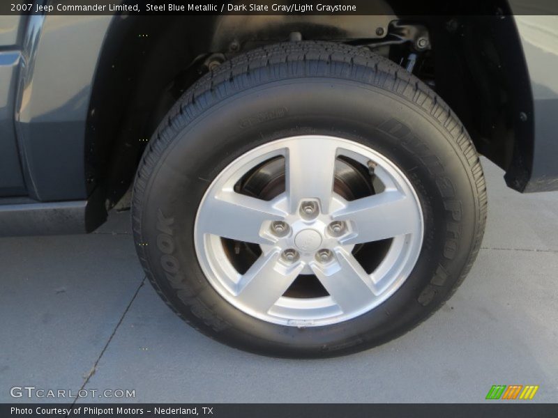 Steel Blue Metallic / Dark Slate Gray/Light Graystone 2007 Jeep Commander Limited