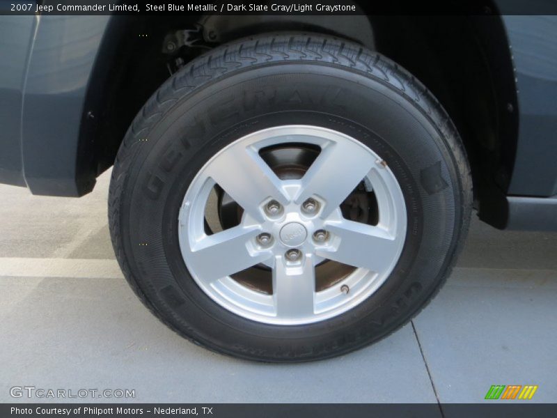 Steel Blue Metallic / Dark Slate Gray/Light Graystone 2007 Jeep Commander Limited