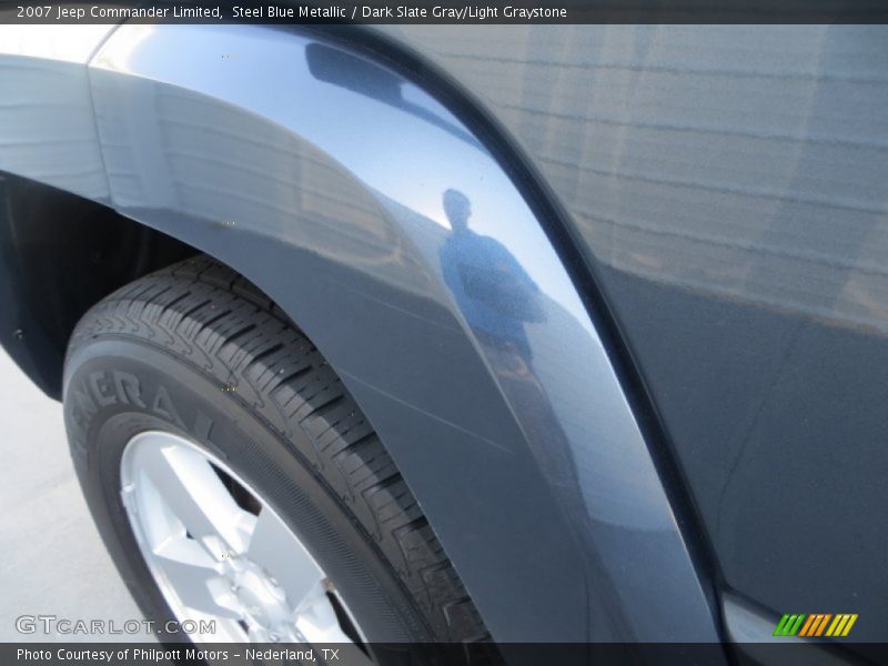 Steel Blue Metallic / Dark Slate Gray/Light Graystone 2007 Jeep Commander Limited