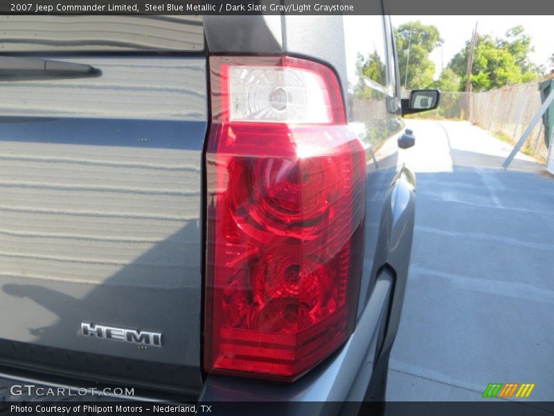 Steel Blue Metallic / Dark Slate Gray/Light Graystone 2007 Jeep Commander Limited