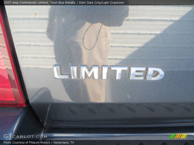 Steel Blue Metallic / Dark Slate Gray/Light Graystone 2007 Jeep Commander Limited