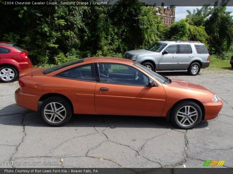 Sunburst Orange / Graphite 2004 Chevrolet Cavalier Coupe