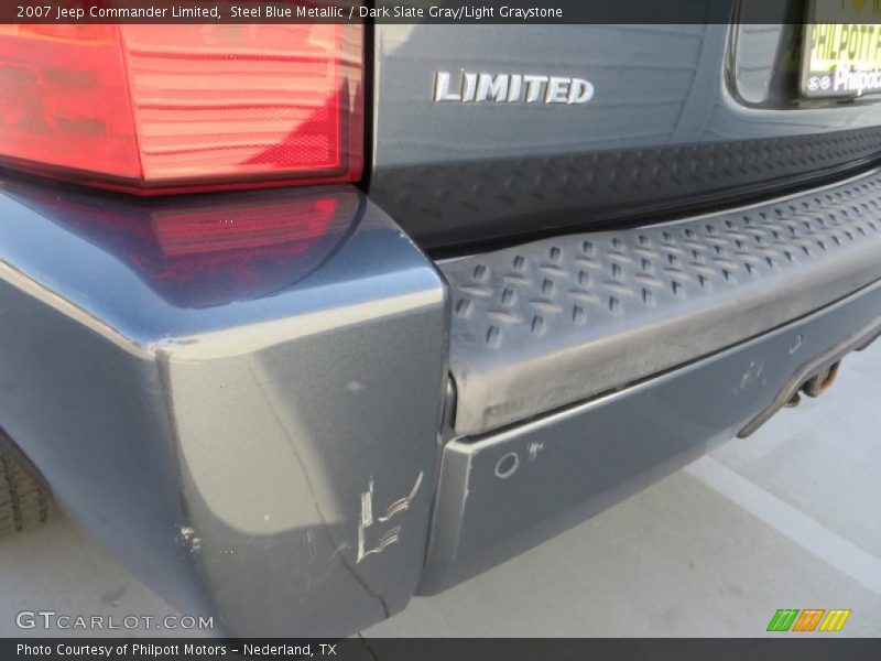 Steel Blue Metallic / Dark Slate Gray/Light Graystone 2007 Jeep Commander Limited