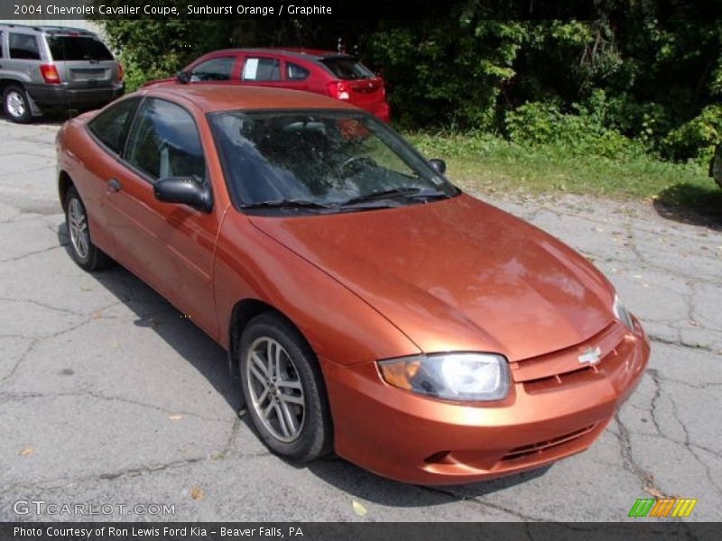 Sunburst Orange / Graphite 2004 Chevrolet Cavalier Coupe