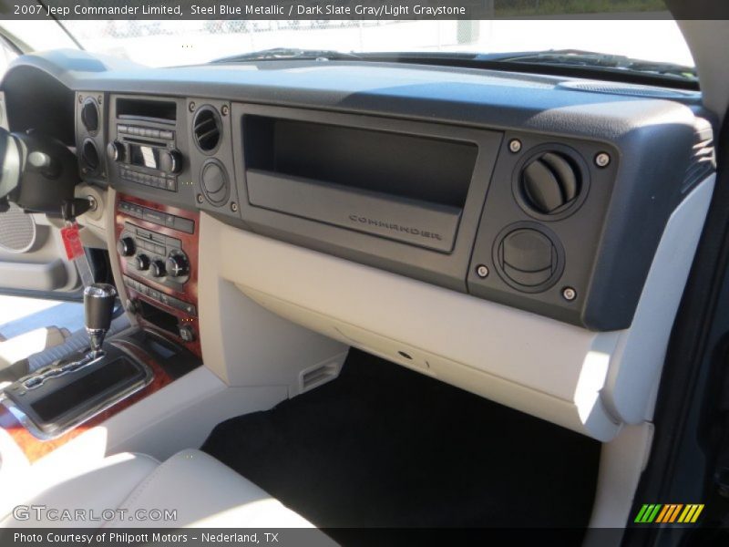Steel Blue Metallic / Dark Slate Gray/Light Graystone 2007 Jeep Commander Limited