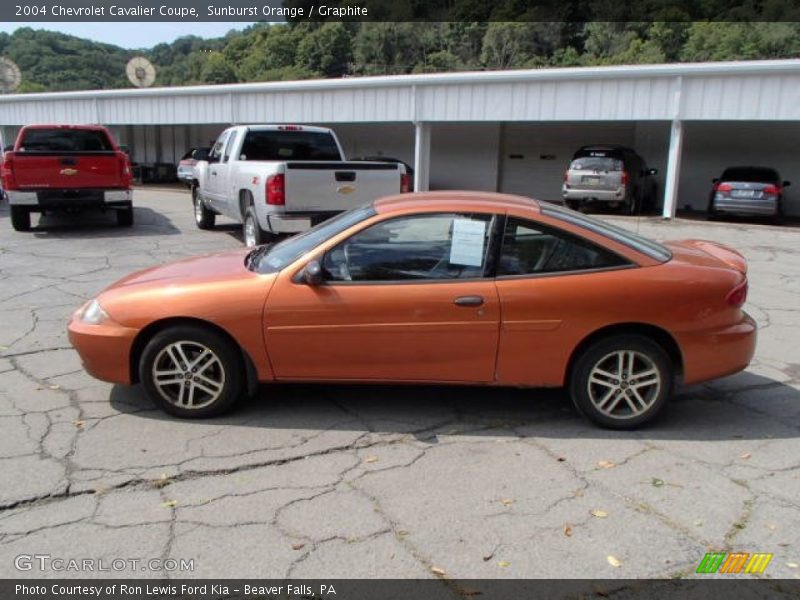 Sunburst Orange / Graphite 2004 Chevrolet Cavalier Coupe
