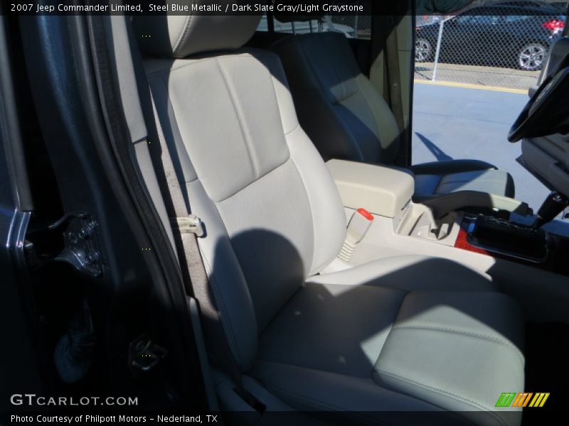 Steel Blue Metallic / Dark Slate Gray/Light Graystone 2007 Jeep Commander Limited