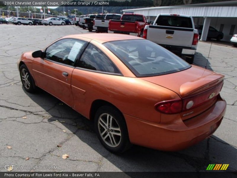 Sunburst Orange / Graphite 2004 Chevrolet Cavalier Coupe