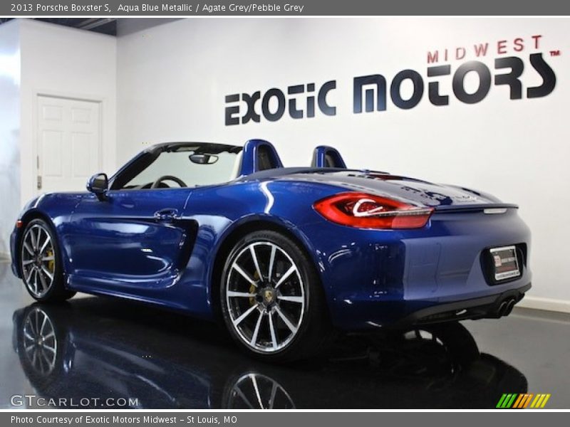Aqua Blue Metallic / Agate Grey/Pebble Grey 2013 Porsche Boxster S