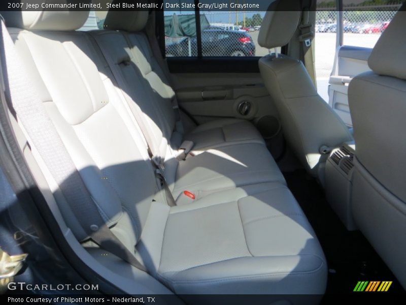 Steel Blue Metallic / Dark Slate Gray/Light Graystone 2007 Jeep Commander Limited