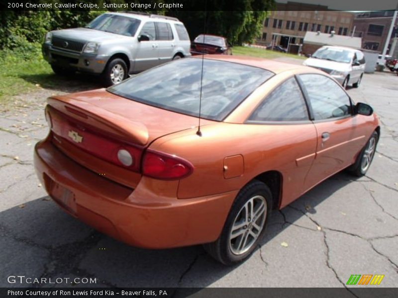 Sunburst Orange / Graphite 2004 Chevrolet Cavalier Coupe