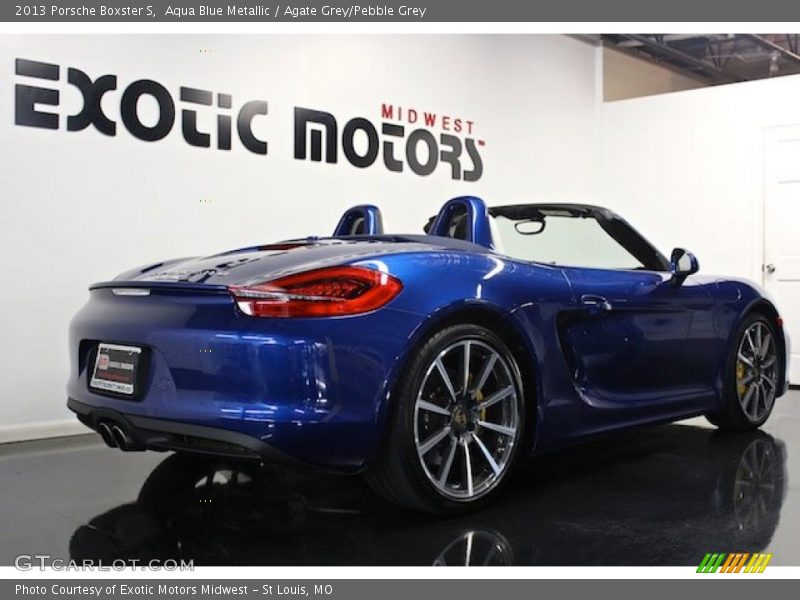 Aqua Blue Metallic / Agate Grey/Pebble Grey 2013 Porsche Boxster S
