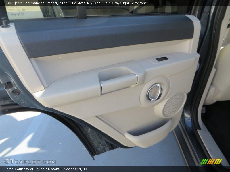 Steel Blue Metallic / Dark Slate Gray/Light Graystone 2007 Jeep Commander Limited