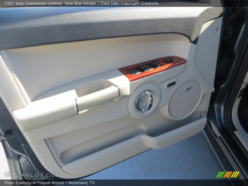 Steel Blue Metallic / Dark Slate Gray/Light Graystone 2007 Jeep Commander Limited