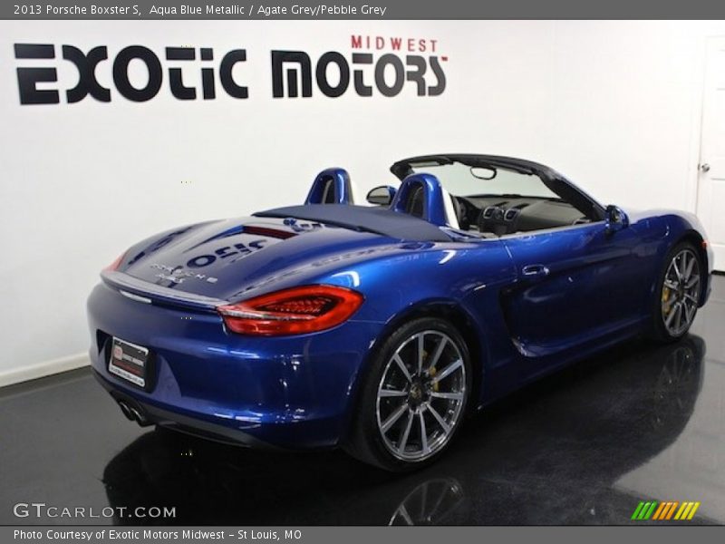 Aqua Blue Metallic / Agate Grey/Pebble Grey 2013 Porsche Boxster S