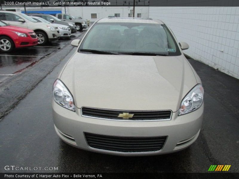 Gold Mist Metallic / Neutral Beige 2008 Chevrolet Impala LT