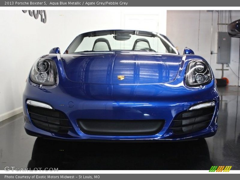Aqua Blue Metallic / Agate Grey/Pebble Grey 2013 Porsche Boxster S