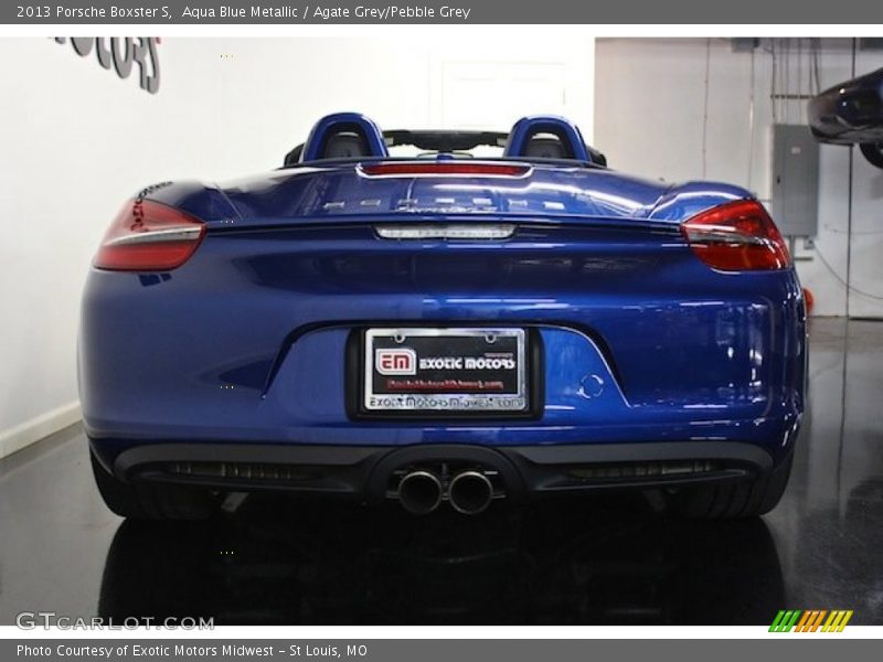 Aqua Blue Metallic / Agate Grey/Pebble Grey 2013 Porsche Boxster S