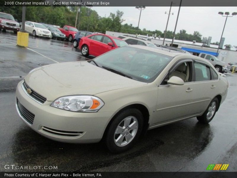 Gold Mist Metallic / Neutral Beige 2008 Chevrolet Impala LT