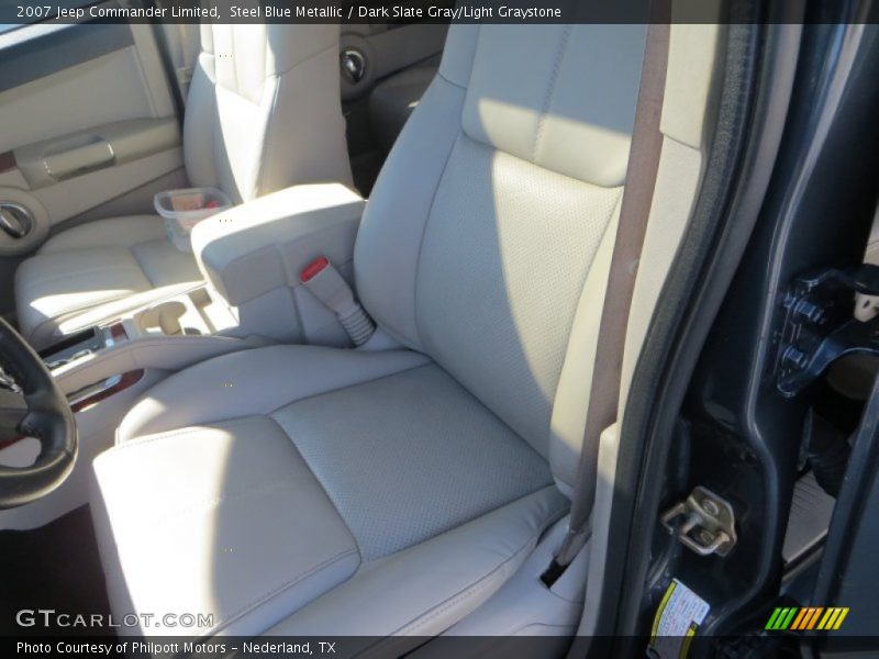 Steel Blue Metallic / Dark Slate Gray/Light Graystone 2007 Jeep Commander Limited